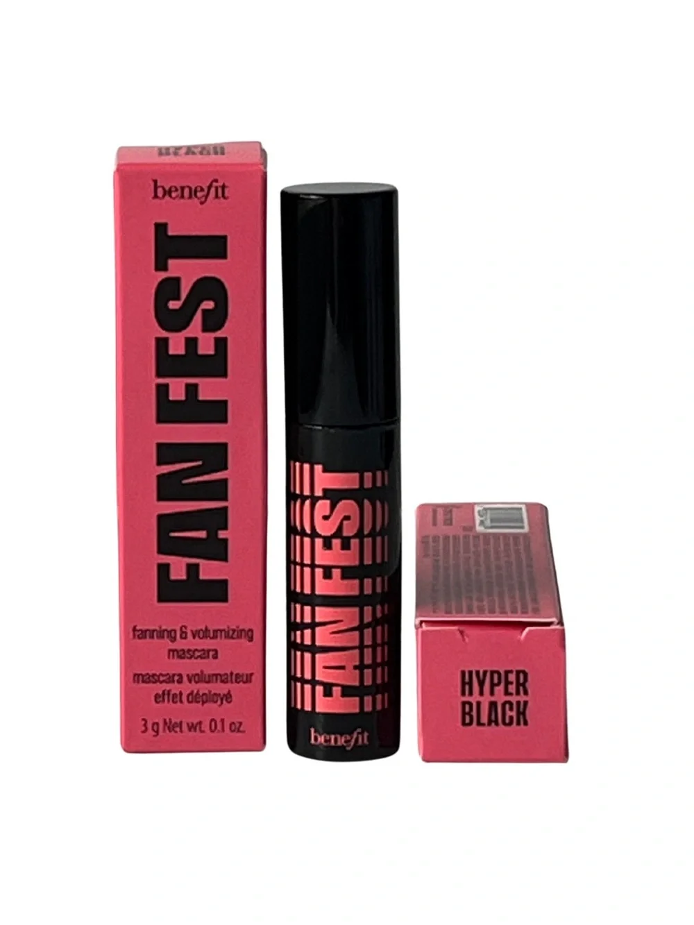 Benefit FAN FEST Fanning & Volumizing Mascara Duo Hyper Black NIB